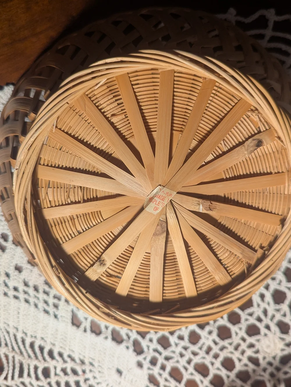 Rattan Bamboo Like Natural Woven Decorative Baskets - Tan